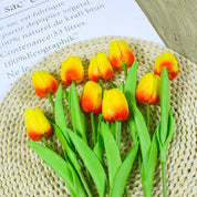 Künstlicher Tulpenstrauß - Orange / 10 Stück - Vivari Livings