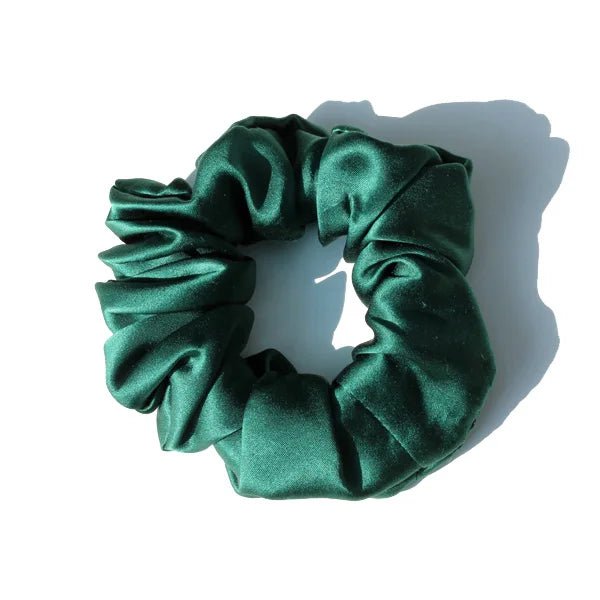 Premium Scrunchie aus Maulbeerseide - Dunkelgrün - Vivari Livings