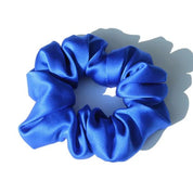 Premium Scrunchie aus Maulbeerseide - Blau - Vivari Livings